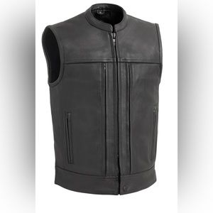 First Classics Rampage Men's Motorcycle Leather Vest